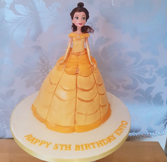 Belle doll cake