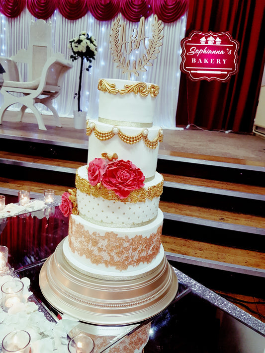 Four-tier "Anita" wedding cake