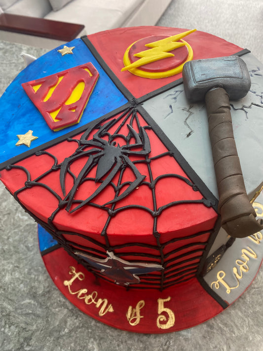 Superhero quad cake
