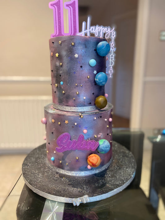 Planets and Galaxies cake