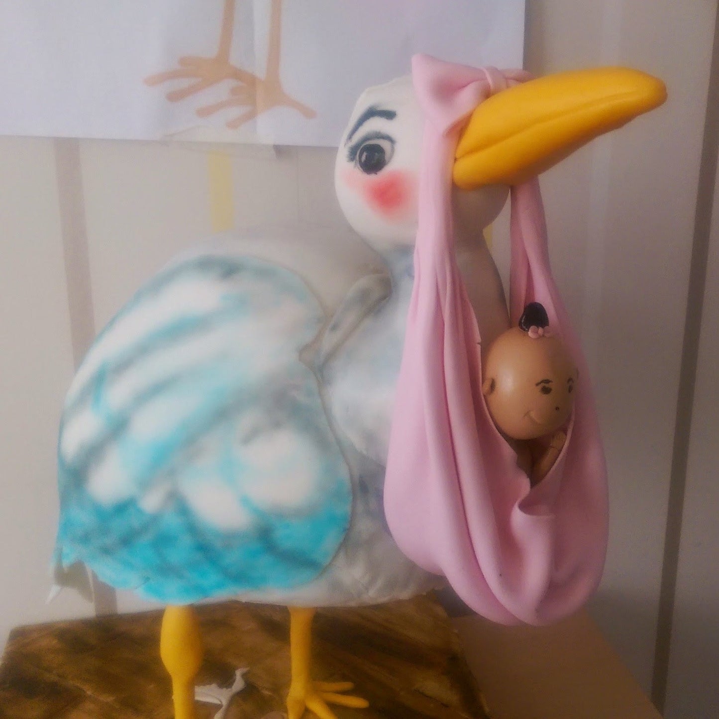 Stork and Baby cake